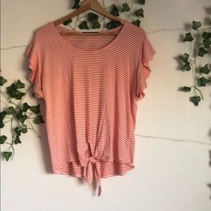 red and white striped t shirt